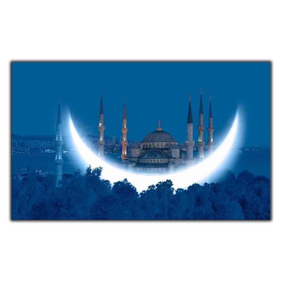 HİLALİN ARDINDAKİ SULTAN AHMET CAMİİ DİNİ KANVAS TABLO ürününe, KANVAS TABLOLAR kategorisinden hemen satın alabilirsiniz.
