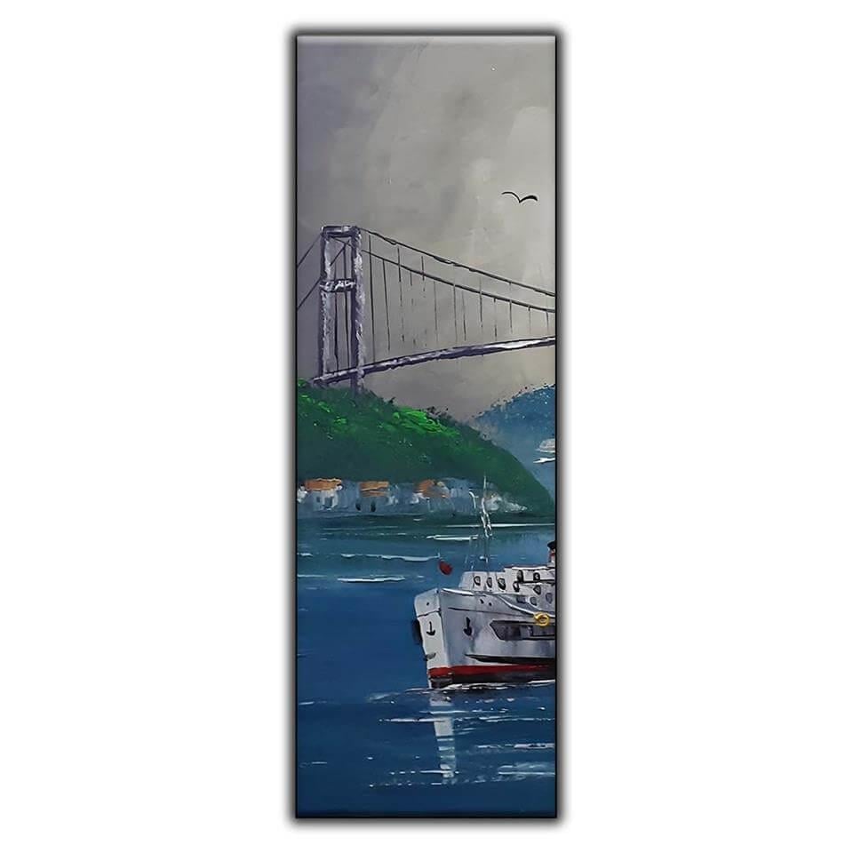 İSTANBUL BOĞAZI KÖPRÜSÜ DİKEY ORİJİNAL YAĞLI BOYA TABLO ürününe, ORİJİNAL YAĞLI BOYA TABLOLAR kategorisinden hemen satın alabilirsiniz.
