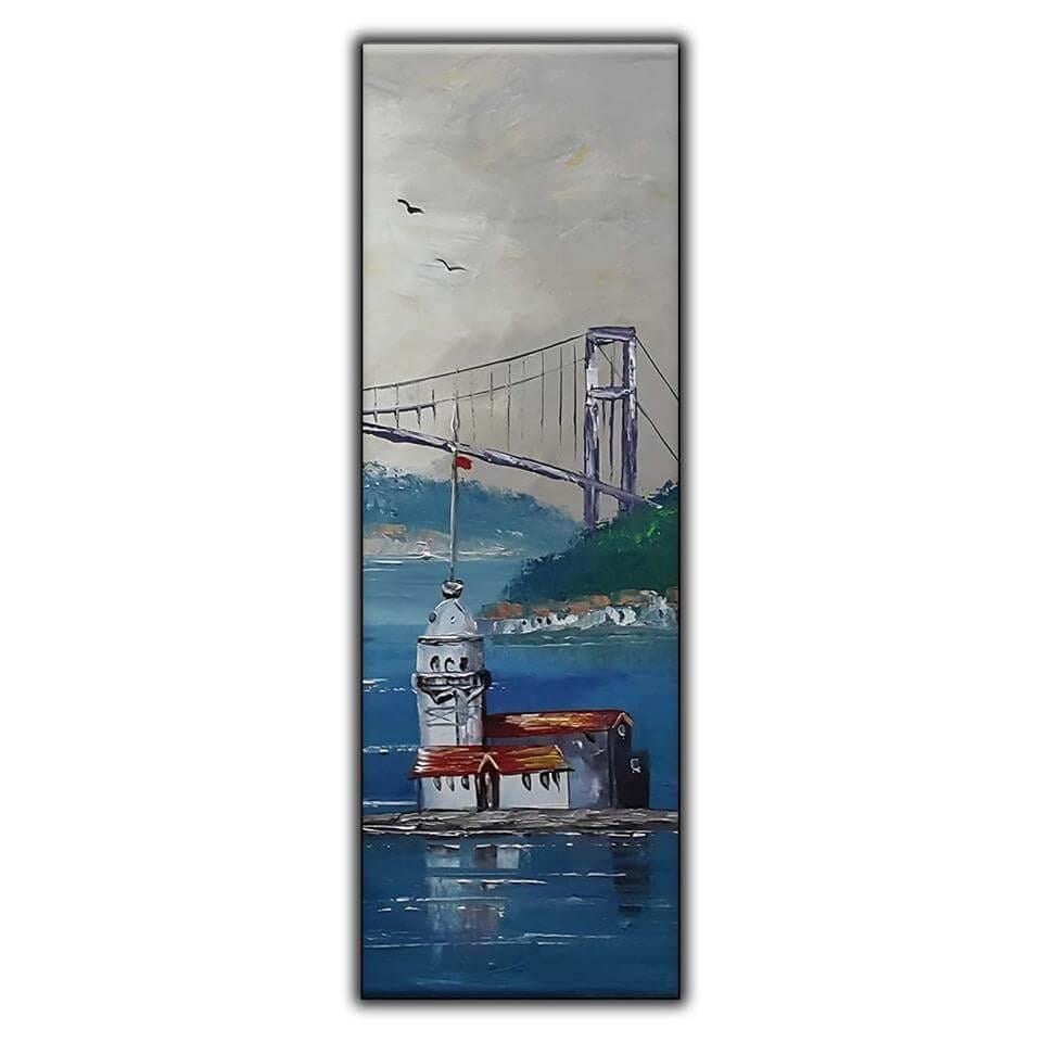 İSTANBUL KÖPRÜSÜ VE KIZ KULESİ DİKEY ORİJİNAL YAĞLI BOYA TABLO ürününe, ORİJİNAL YAĞLI BOYA TABLOLAR kategorisinden hemen satın alabilirsiniz.