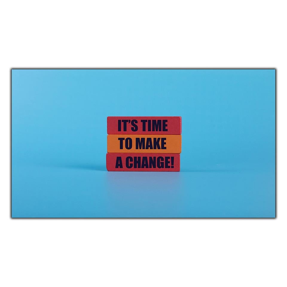 IT’S TIME TO MAKE A CHANGE KANVAS TABLO ürününe, KANVAS TABLOLAR kategorisinden hemen satın alabilirsiniz.