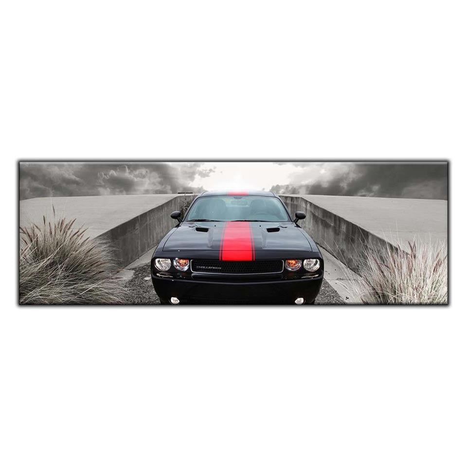 KIRMIZI ÇİZGİLİ DODGE CHALLENGER  YATAY KANVAS TABLO ürününe, KANVAS TABLOLAR kategorisinden hemen satın alabilirsiniz.