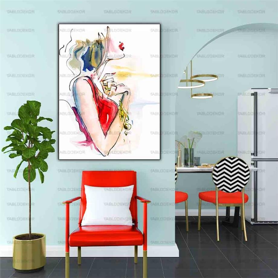 KIRMIZI ELBİSELİ KADIN KANVAS TABLO ürününe, KANVAS TABLOLAR kategorisinden hemen satın alabilirsiniz.