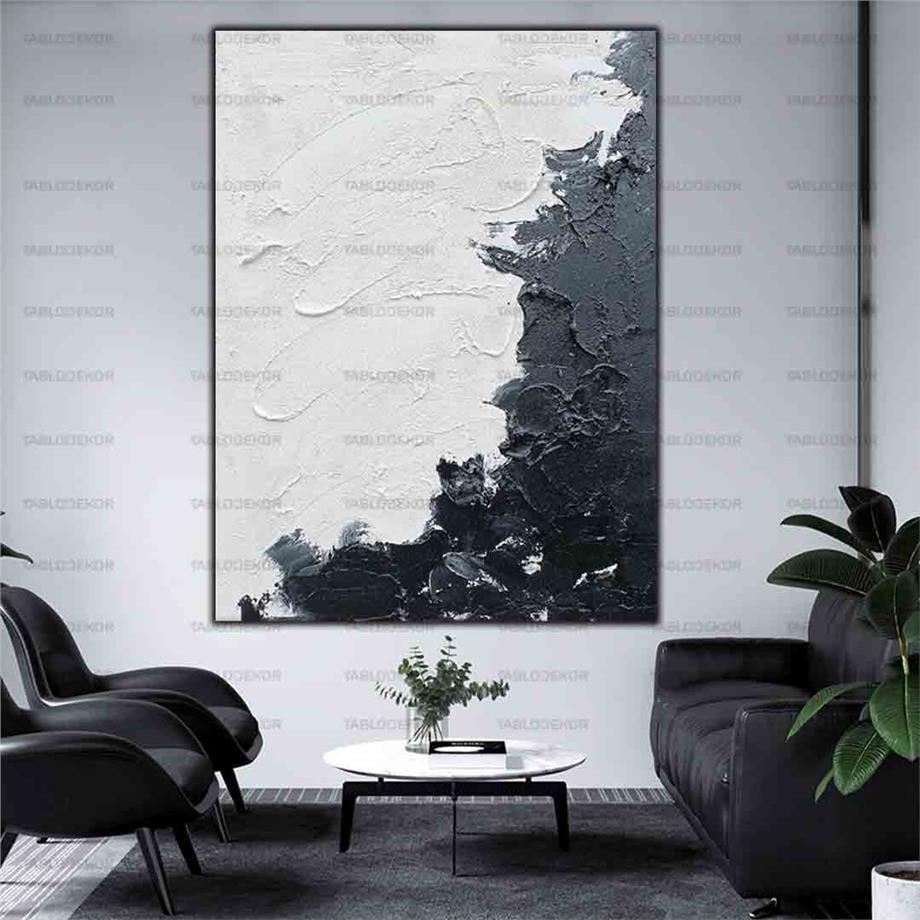 SİYAH VE BEYAZ SOYUT ORİJİNAL YAĞLI BOYA TABLO ürününe, ORİJİNAL YAĞLI BOYA TABLOLAR kategorisinden hemen satın alabilirsiniz.