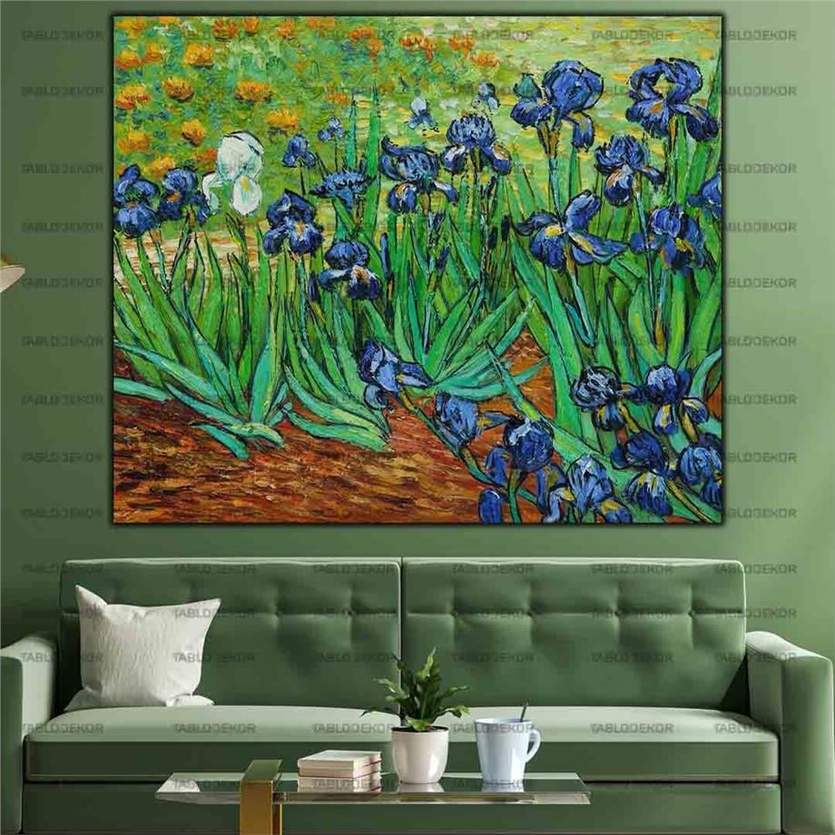 VİNCENT VAN GOGH-İRİSLER REPRODÜKSİYON YAĞLI BOYA TABLO ürününe, REPRODÜKSİYON YAĞLI BOYA TABLOLAR kategorisinden hemen satın alabilirsiniz.