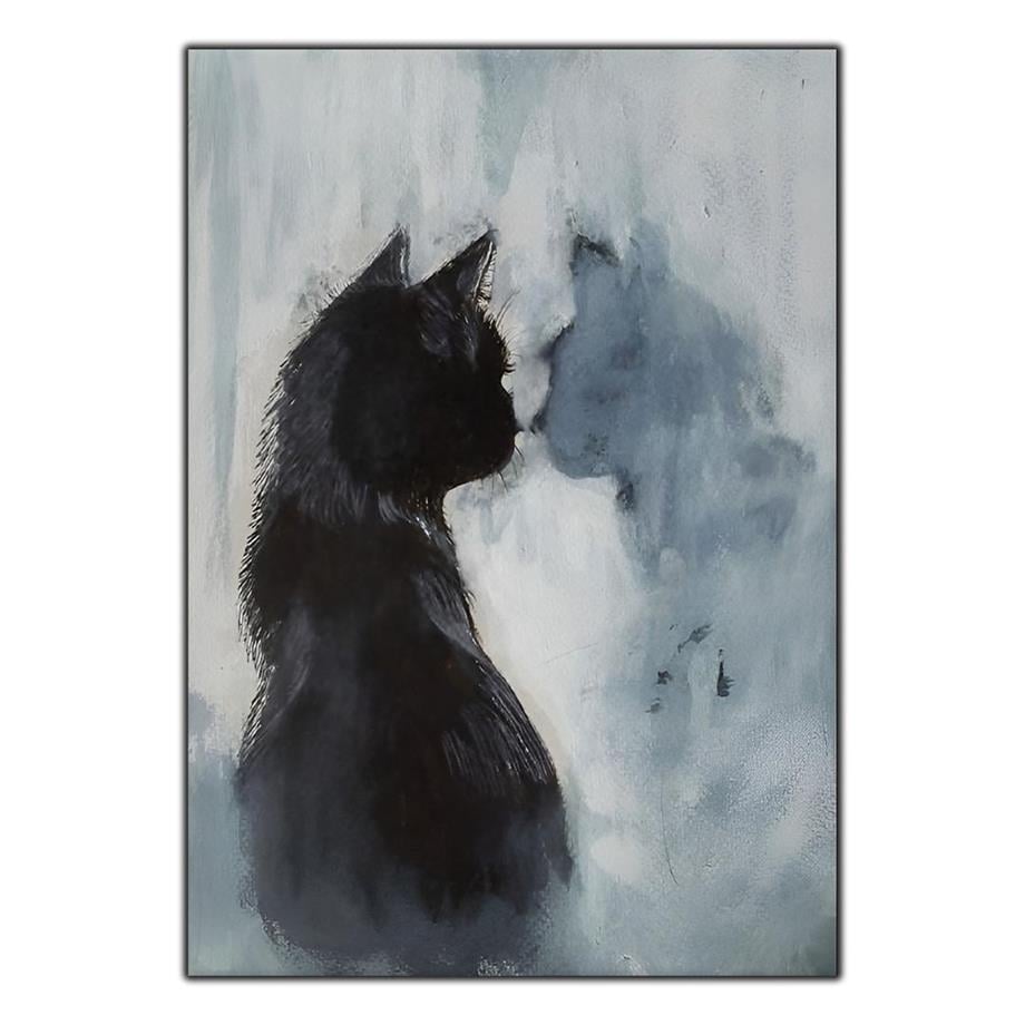 YANSIMASIYLA KARA KEDİ KANVAS TABLO ürününe, KANVAS TABLOLAR kategorisinden hemen satın alabilirsiniz.