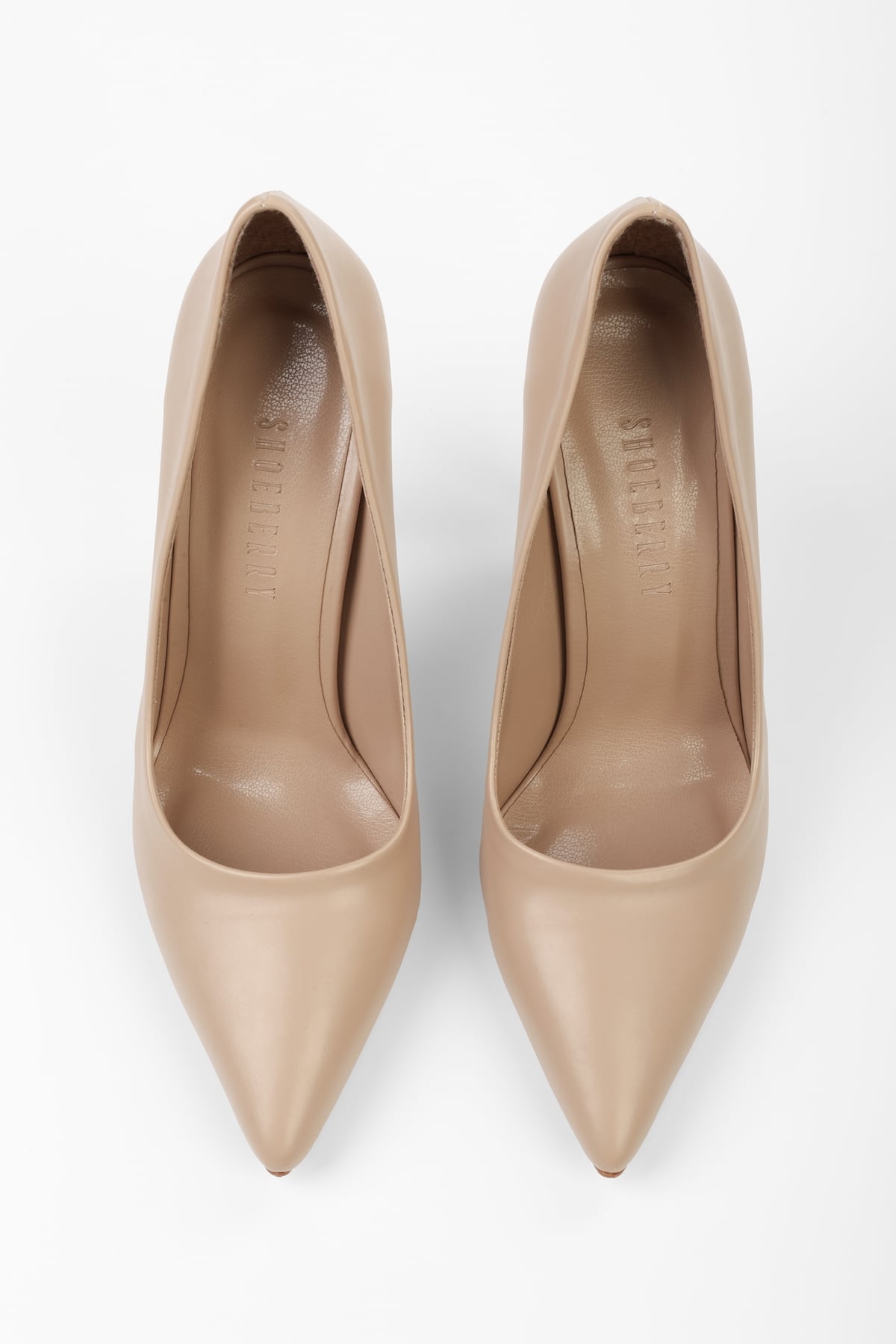 Kadın Deyna Ten Cilt Klasik Topuklu Stiletto