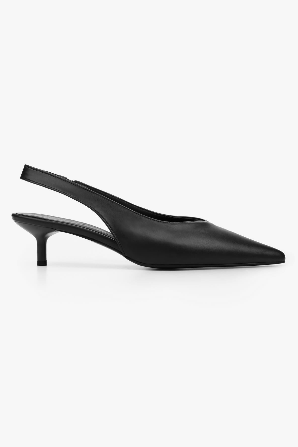 Kadın Enca Siyah Cilt Stiletto