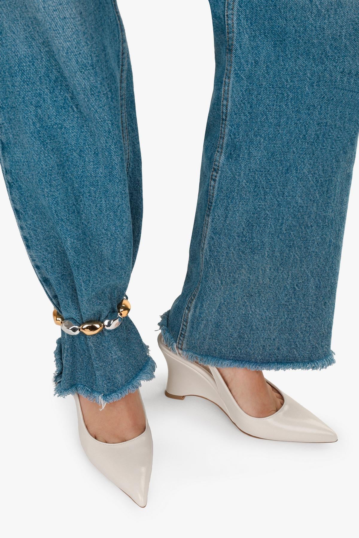 Kadın Gigi Ekru Cilt Dolgu Topuklu Stiletto