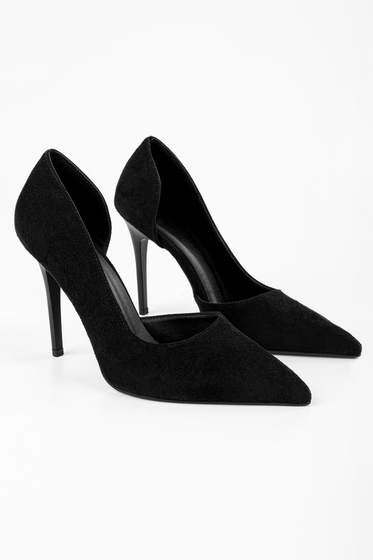 Kadın Massy Siyah Süet Stiletto