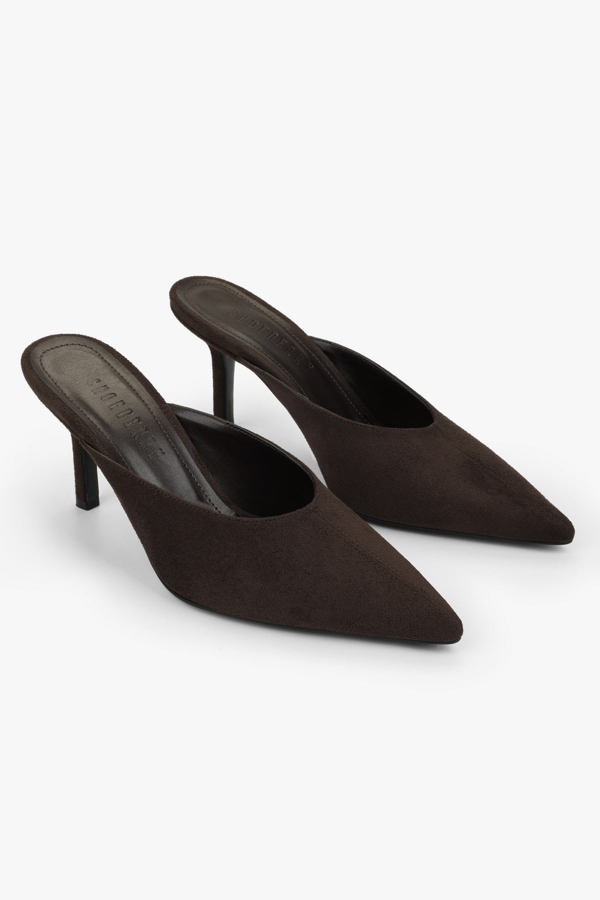 Kadın Serina Kahve Süet Stiletto Terlik