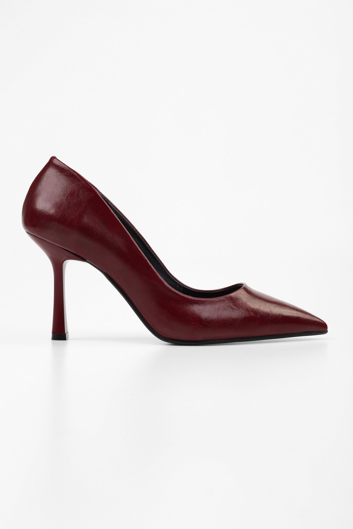 Kadın Vague Bordo Cilt Stiletto