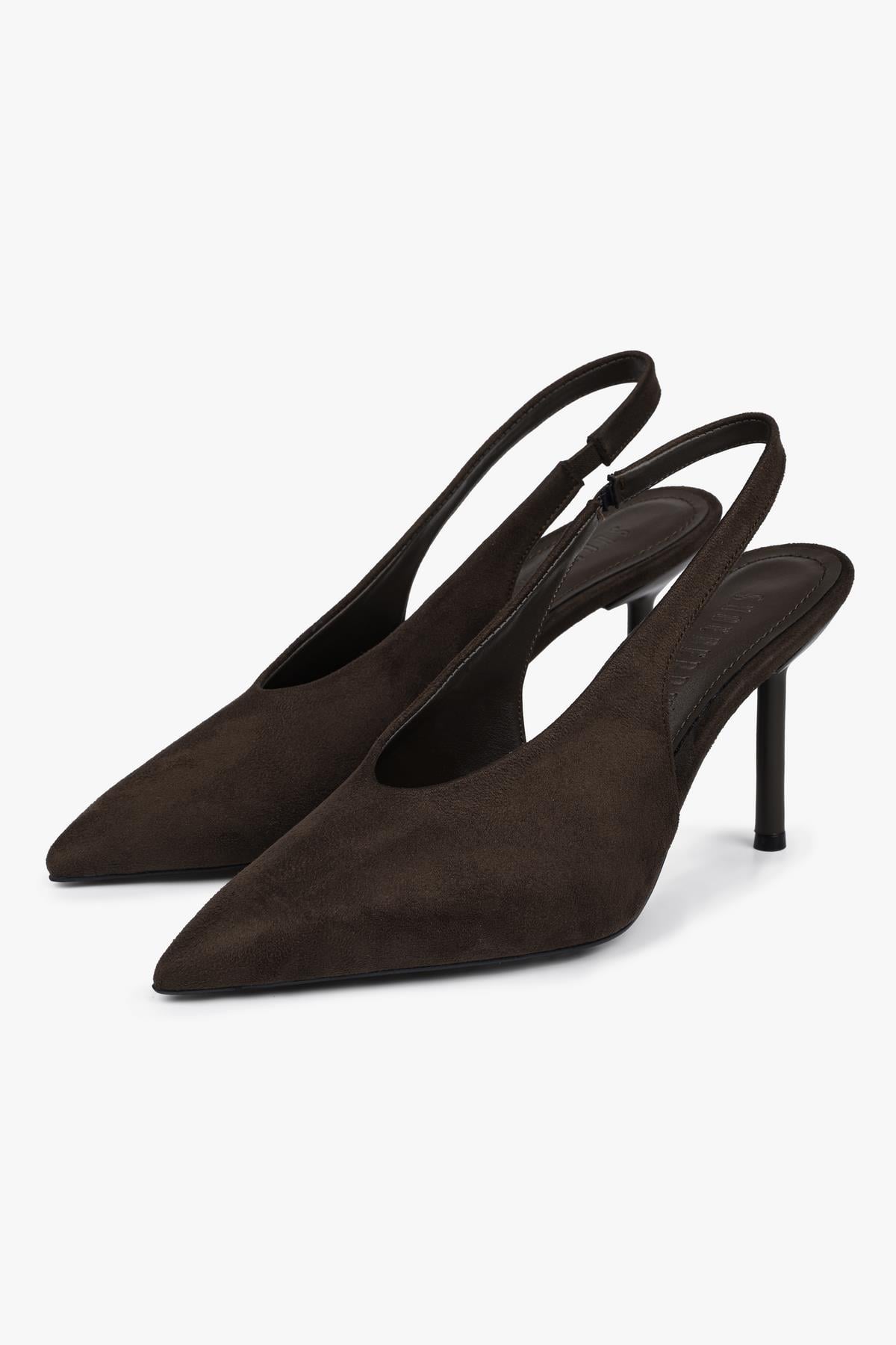 Kadın Vetra Kahve Süet Stiletto