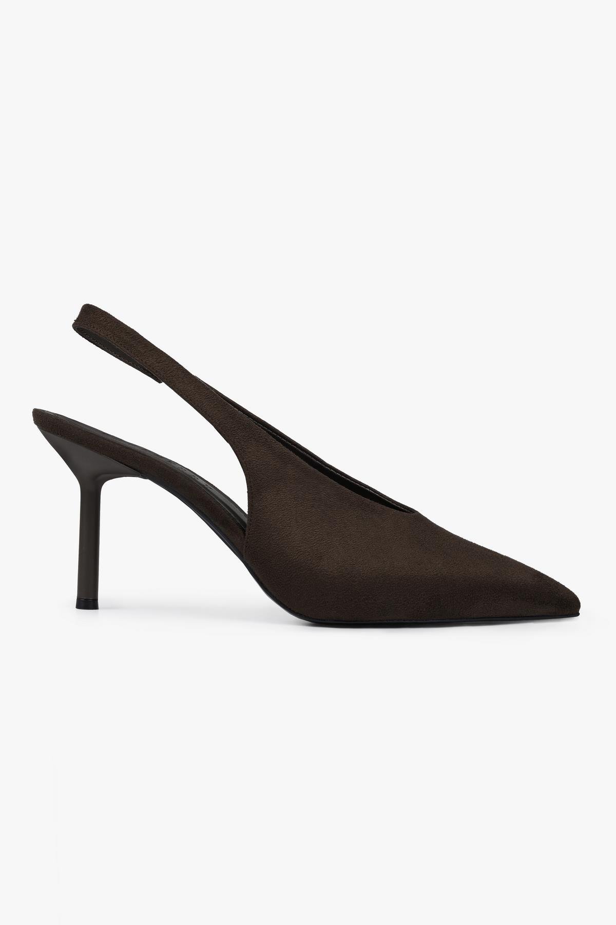 Kadın Vetra Kahve Süet Stiletto