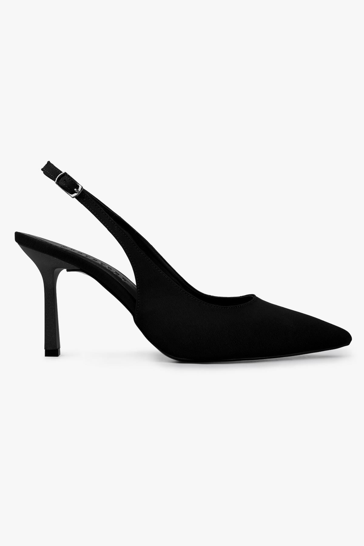 Kadın Vina Siyah Saten Stiletto