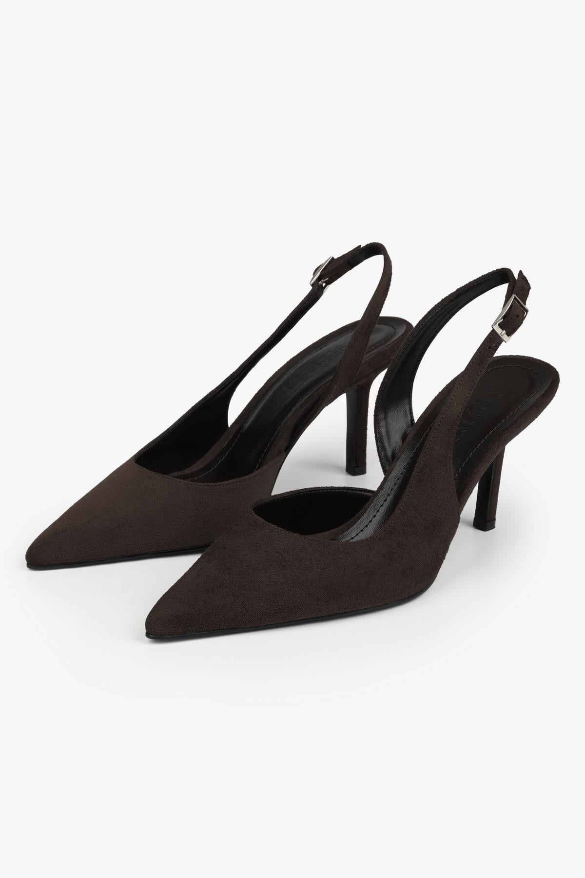 Kadın Zenvia Kahve Süet Stiletto