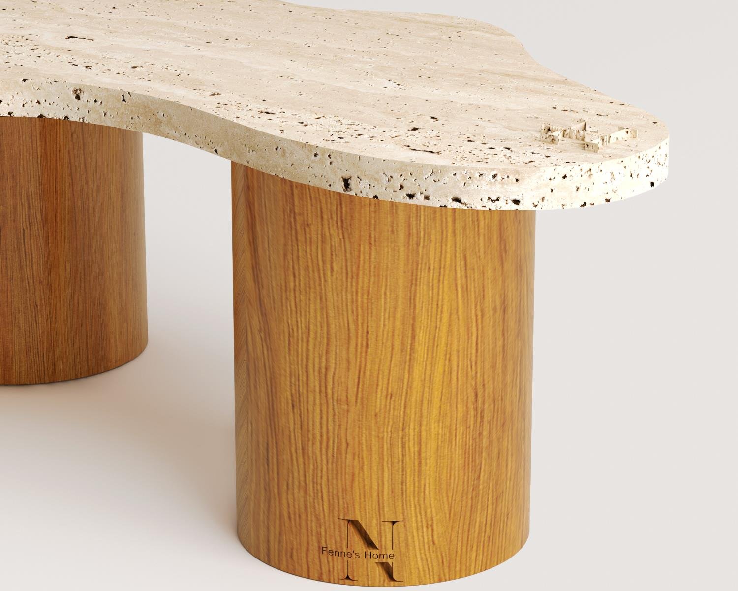 traverten mermer sehpa