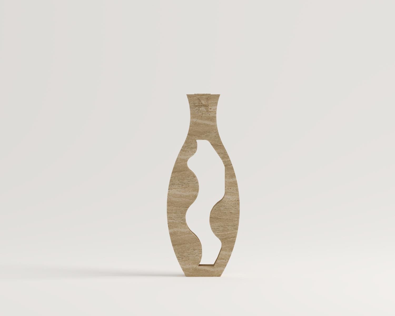 Agata- Accessoire en travertin Trinket