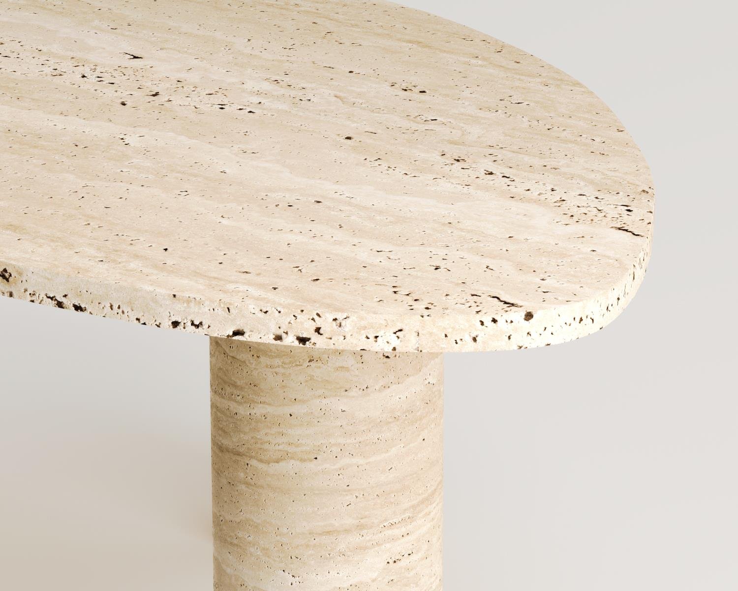 Alba-Travertin Couchtisch
