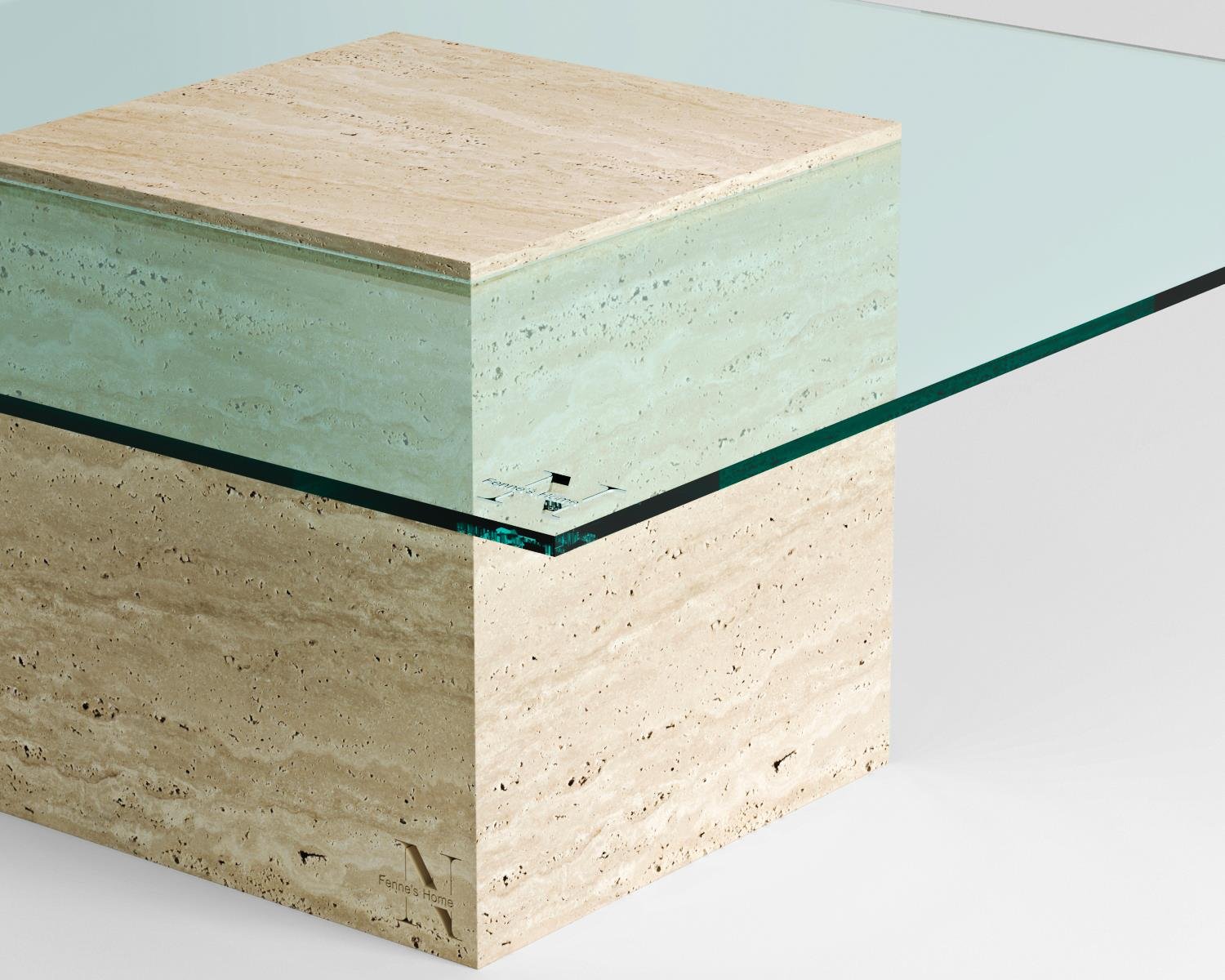 Küp camli orta sehpa