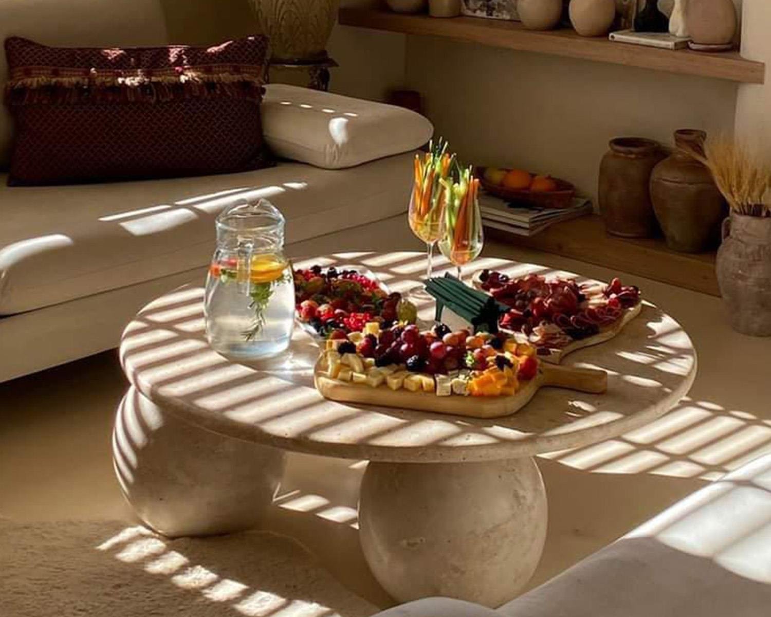 Antonella-Mermer Tabla 3 Küreli Orta Sehpa