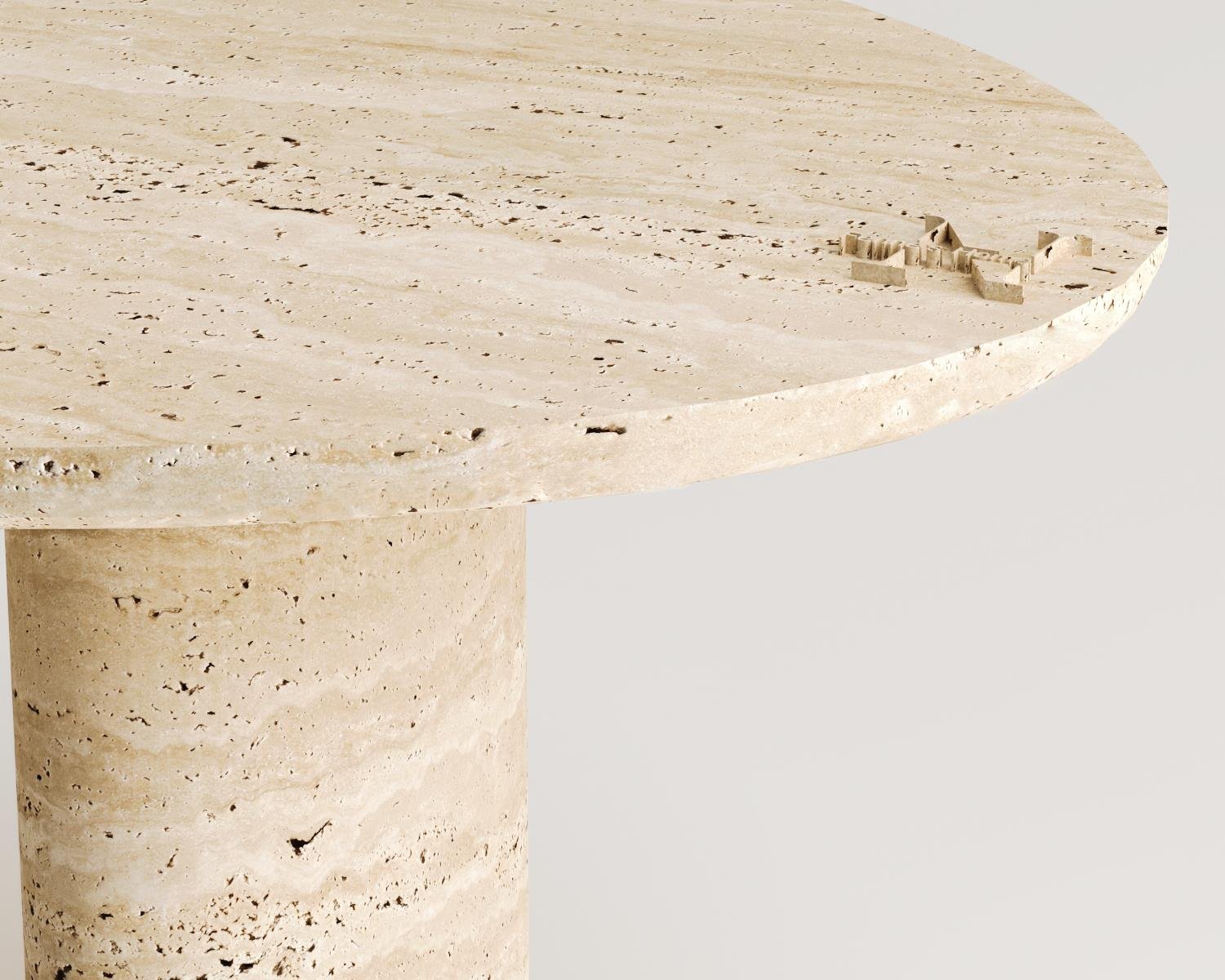 Astrid-Travertine coffee table