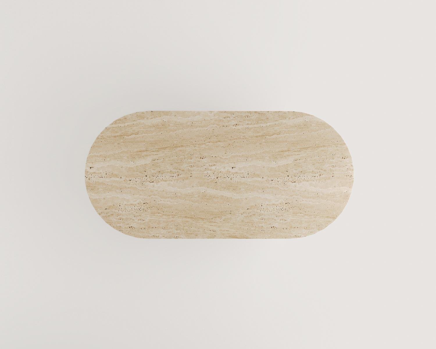 Aurora-Travertine Dining Table