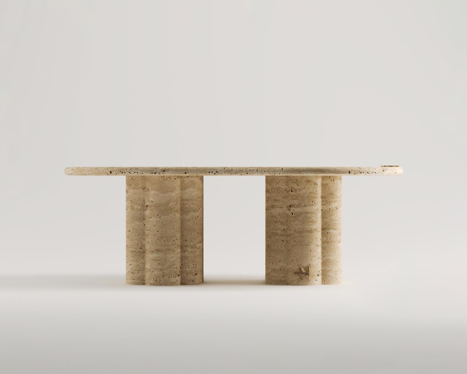 Avoid- Couchtisch aus Travertin