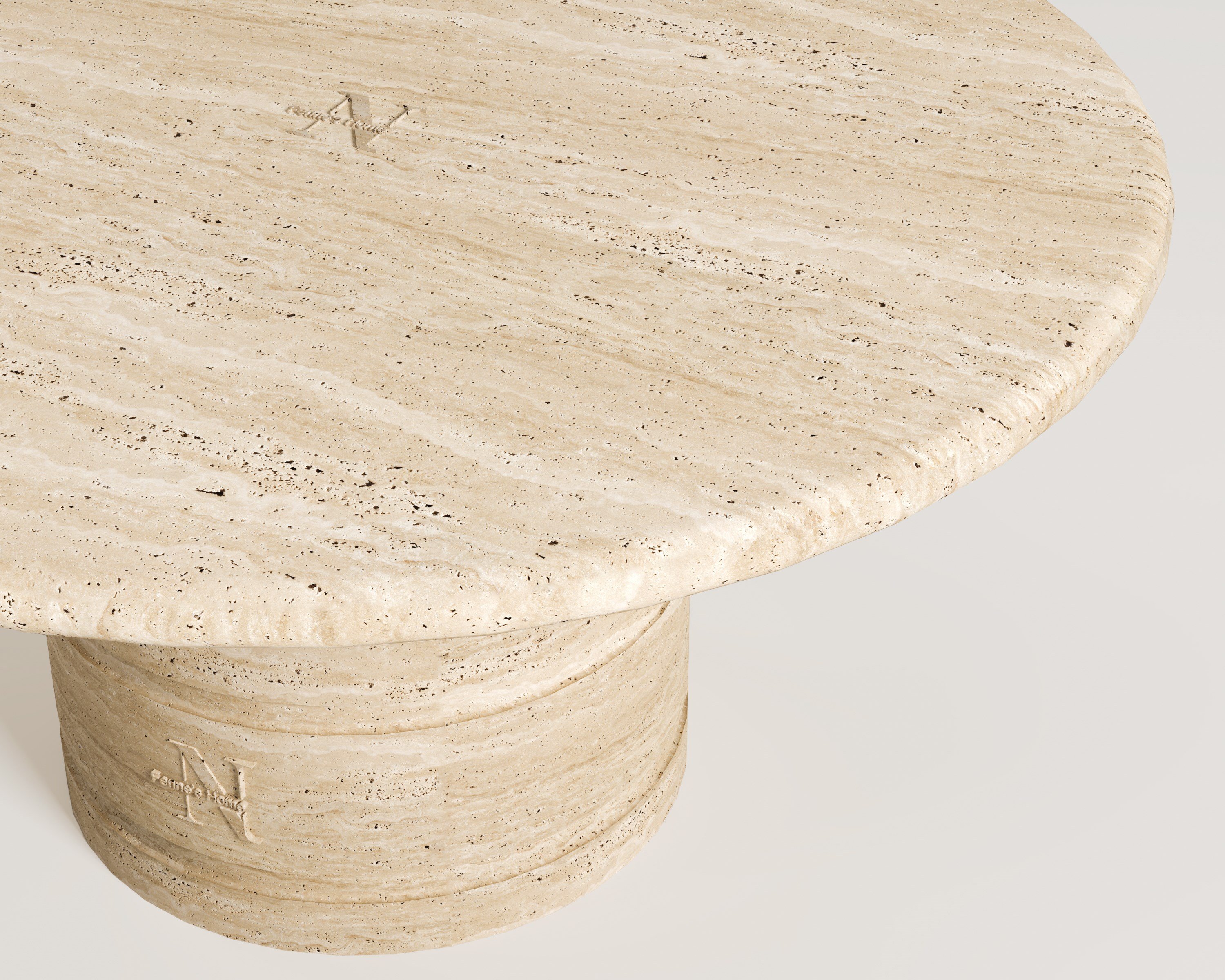 Caitilin-Travertine Center Table