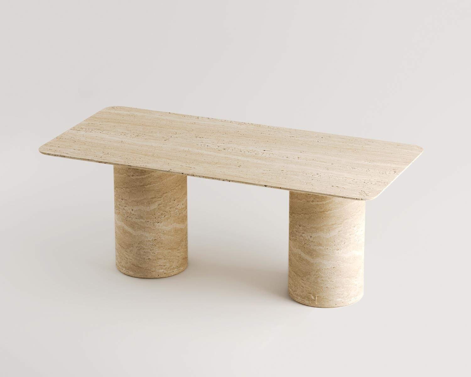 Calandha -Traverten Yemek Masası