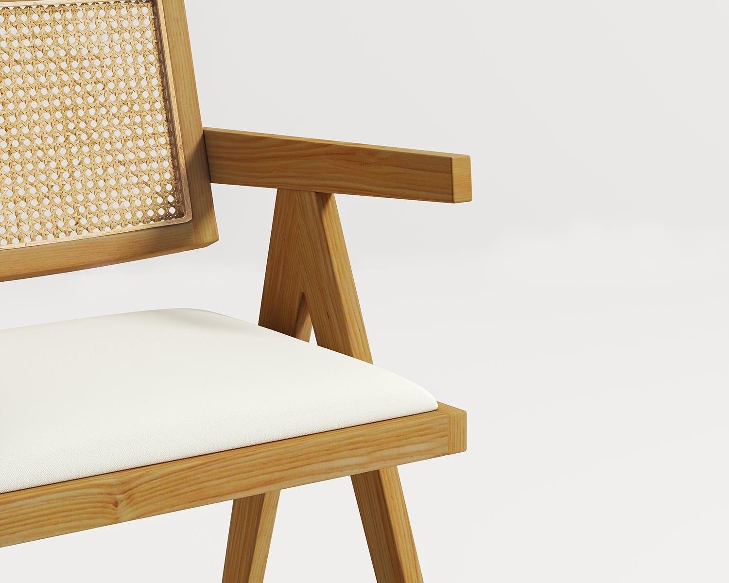 Carcee -Ahşap Hasır Sandalye