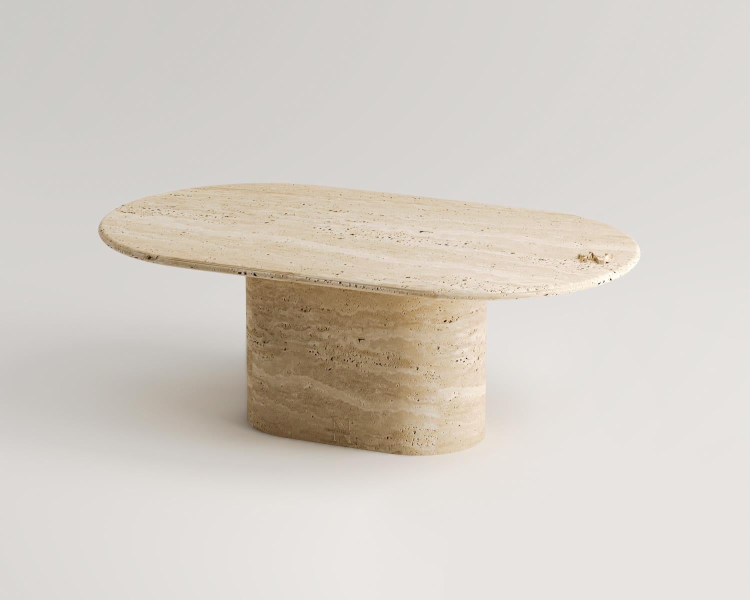 Darynn-Travertine coffee table