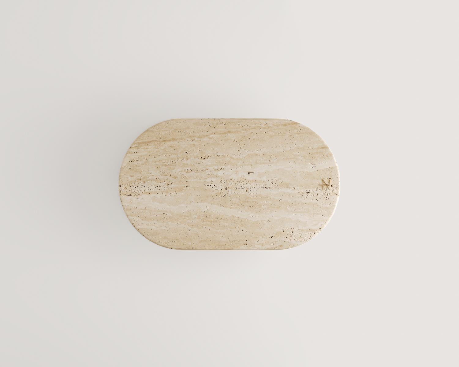 Darynn-Travertine coffee table