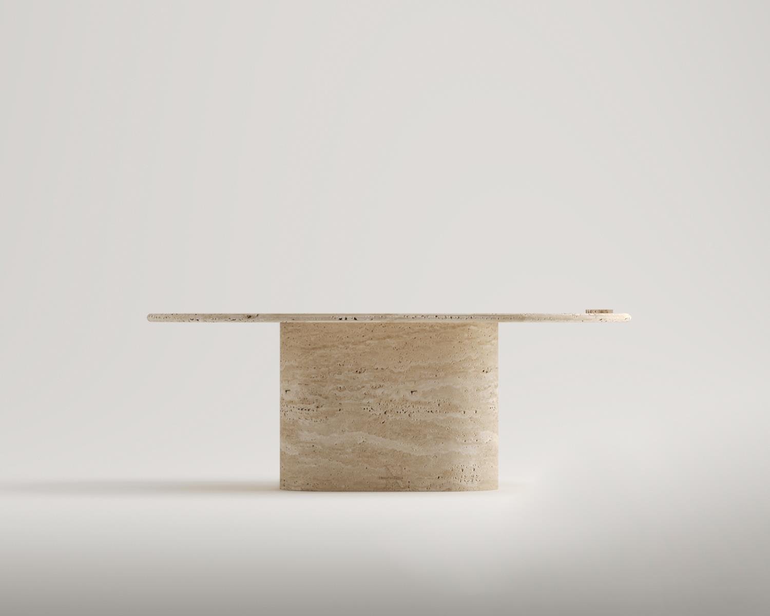 Darynn-Travertine coffee table