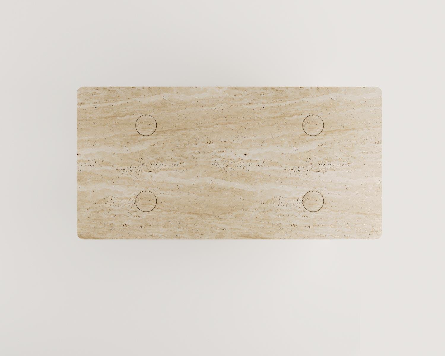 Eden-Yuvarlak Silindir Ayak Dikdörtgen Yemek Masası