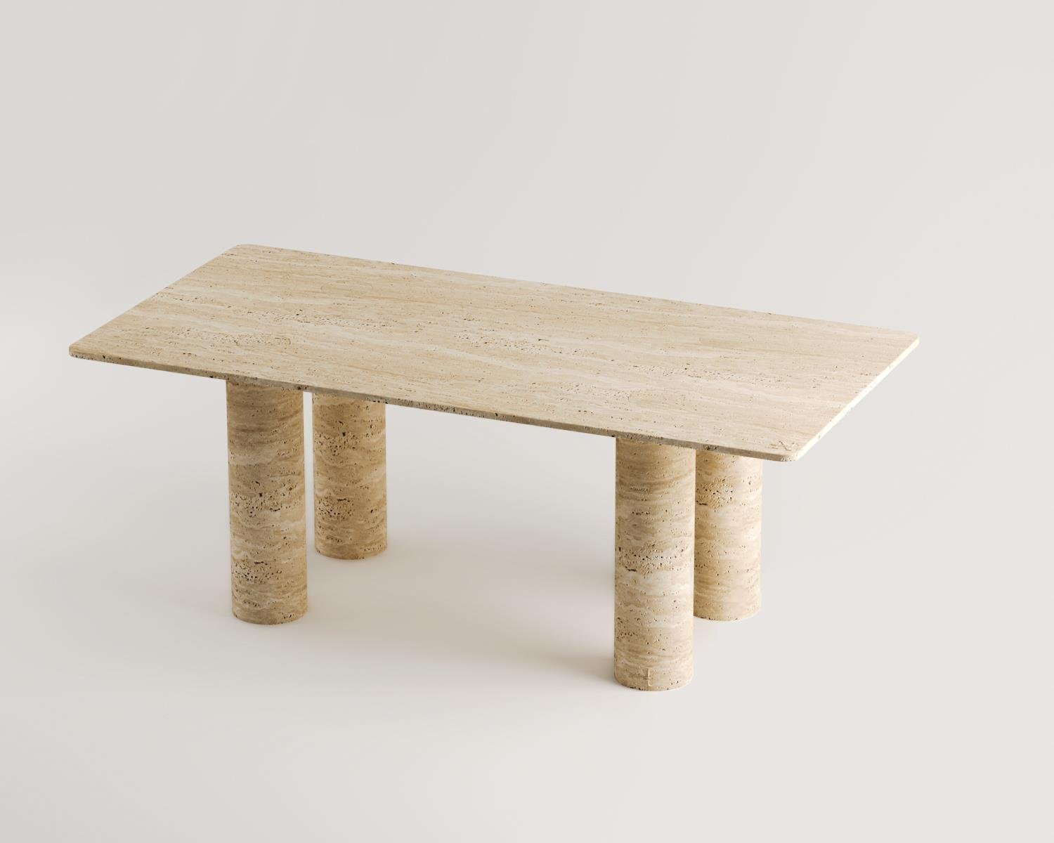 Eden-Traverten Yemek Masası