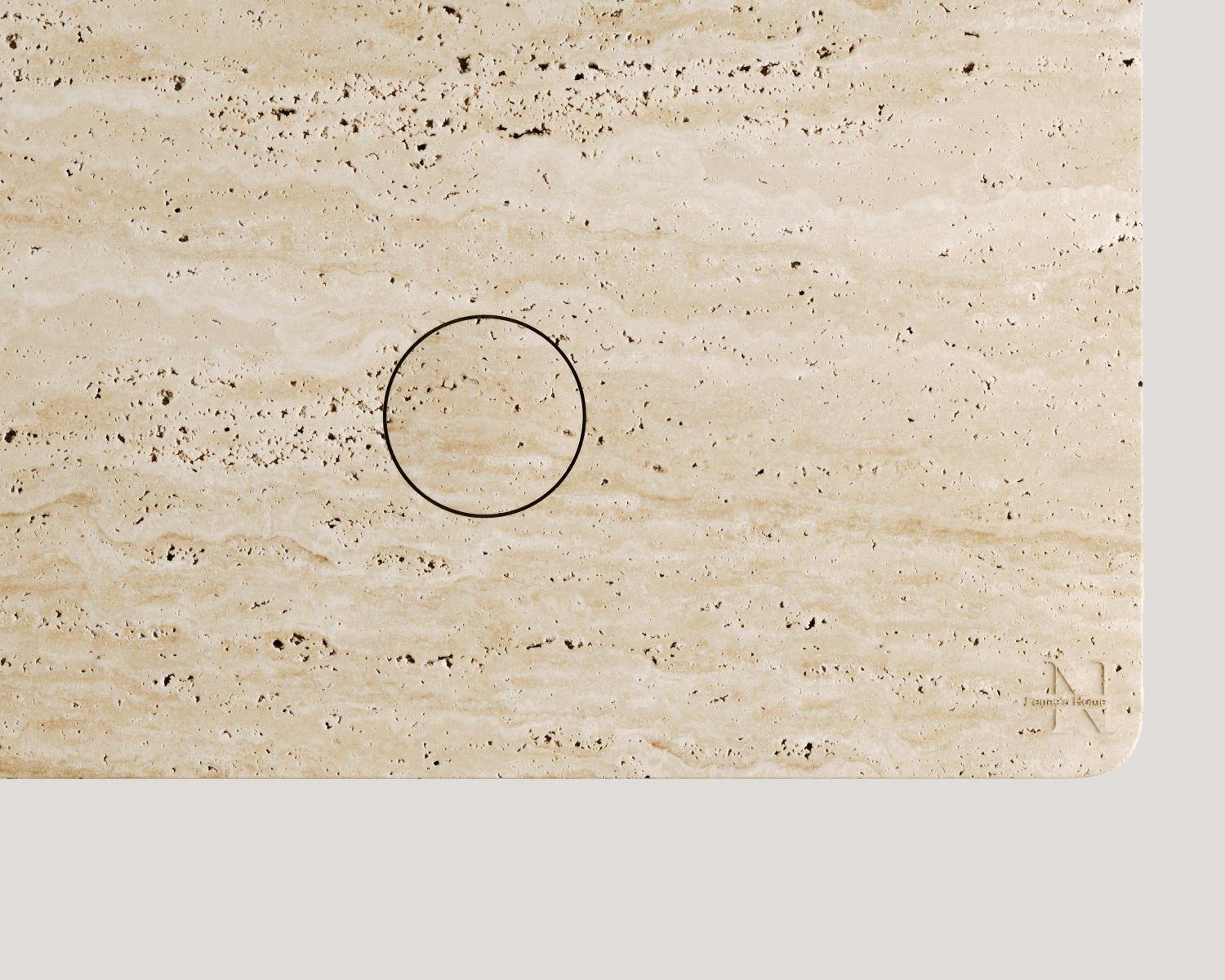 Eden-190x90 Yuvarlak Silindir Ayak Yemek Masası