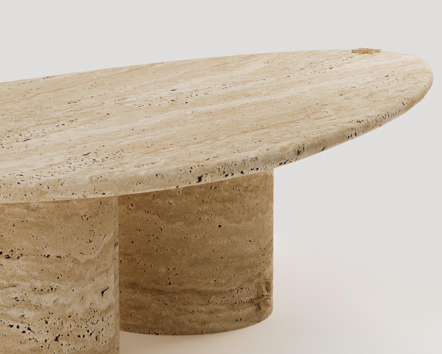 Egeria -Travertine coffee table