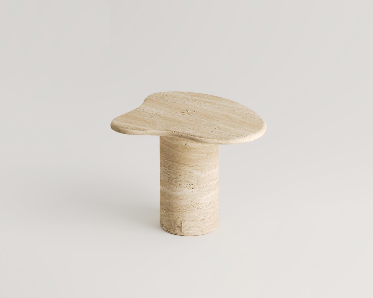 Eidothea- Travertine Side Table