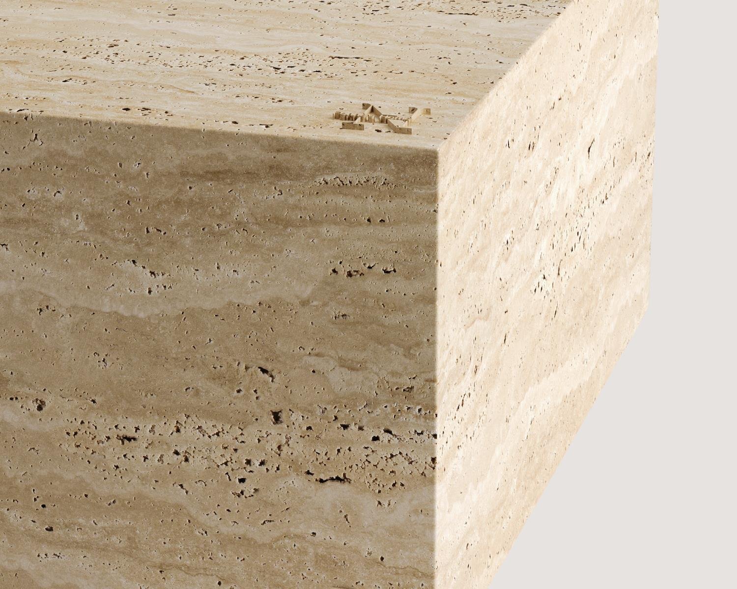 Grace-Travertine coffee table