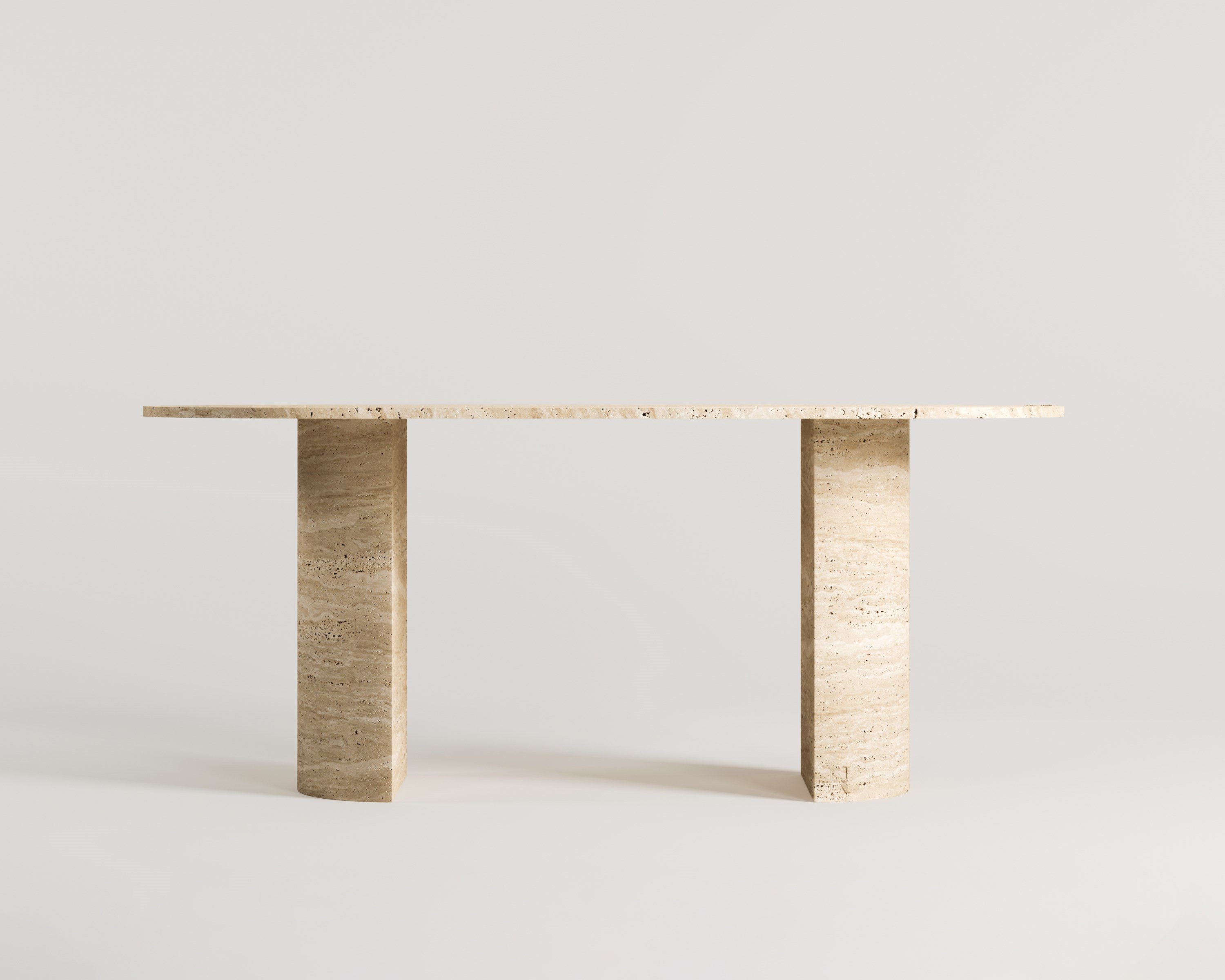 Hali-Travertine Dining Table