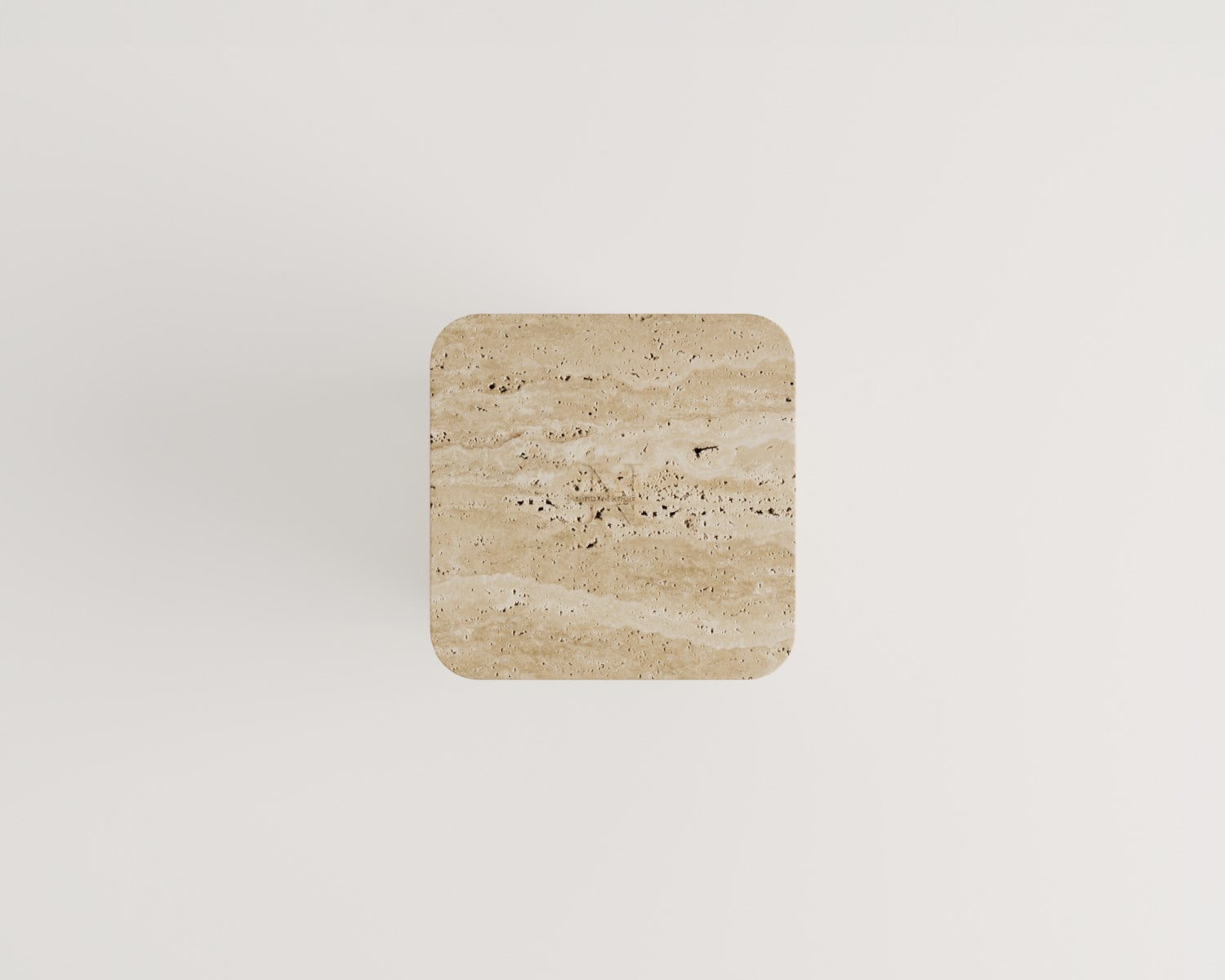 Helanie-Table d'appoint en travertin
