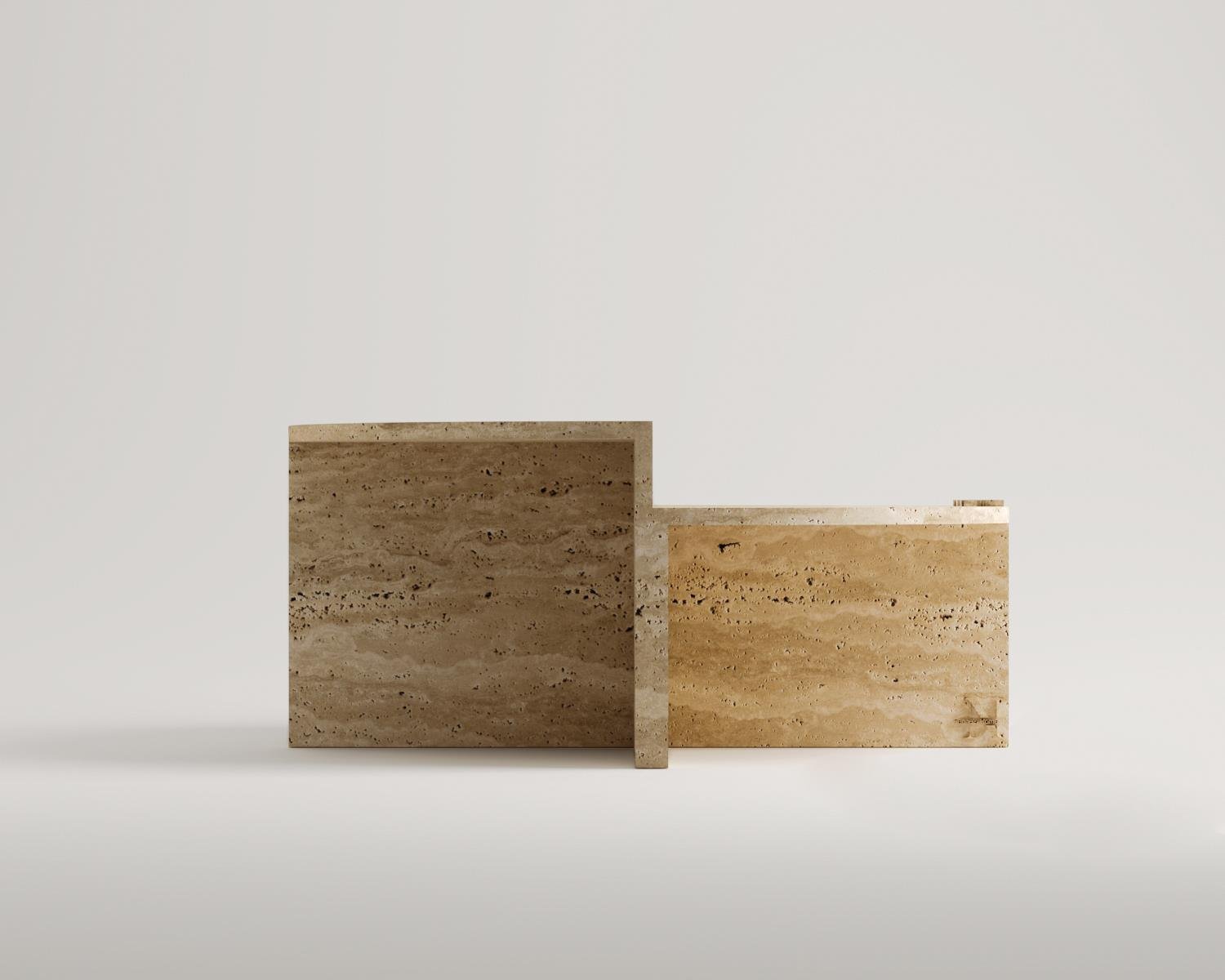 Hope-Travertin Couchtisch