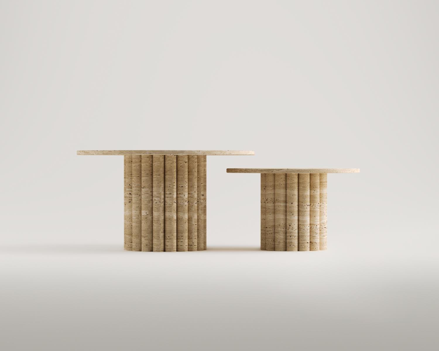 Ivory-Traverten Sehpa