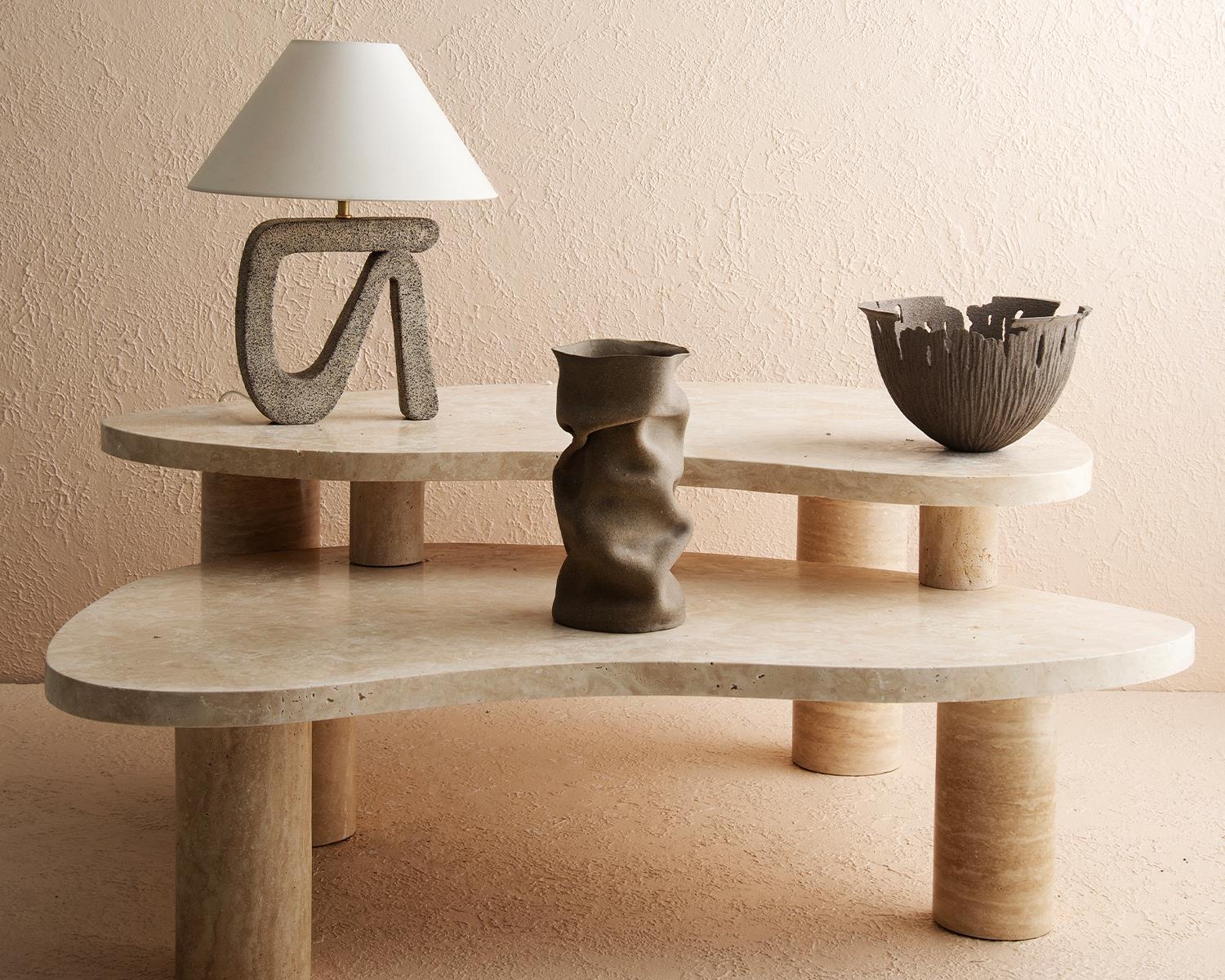 Lenora Traverten Sehpa ve Aksesuar