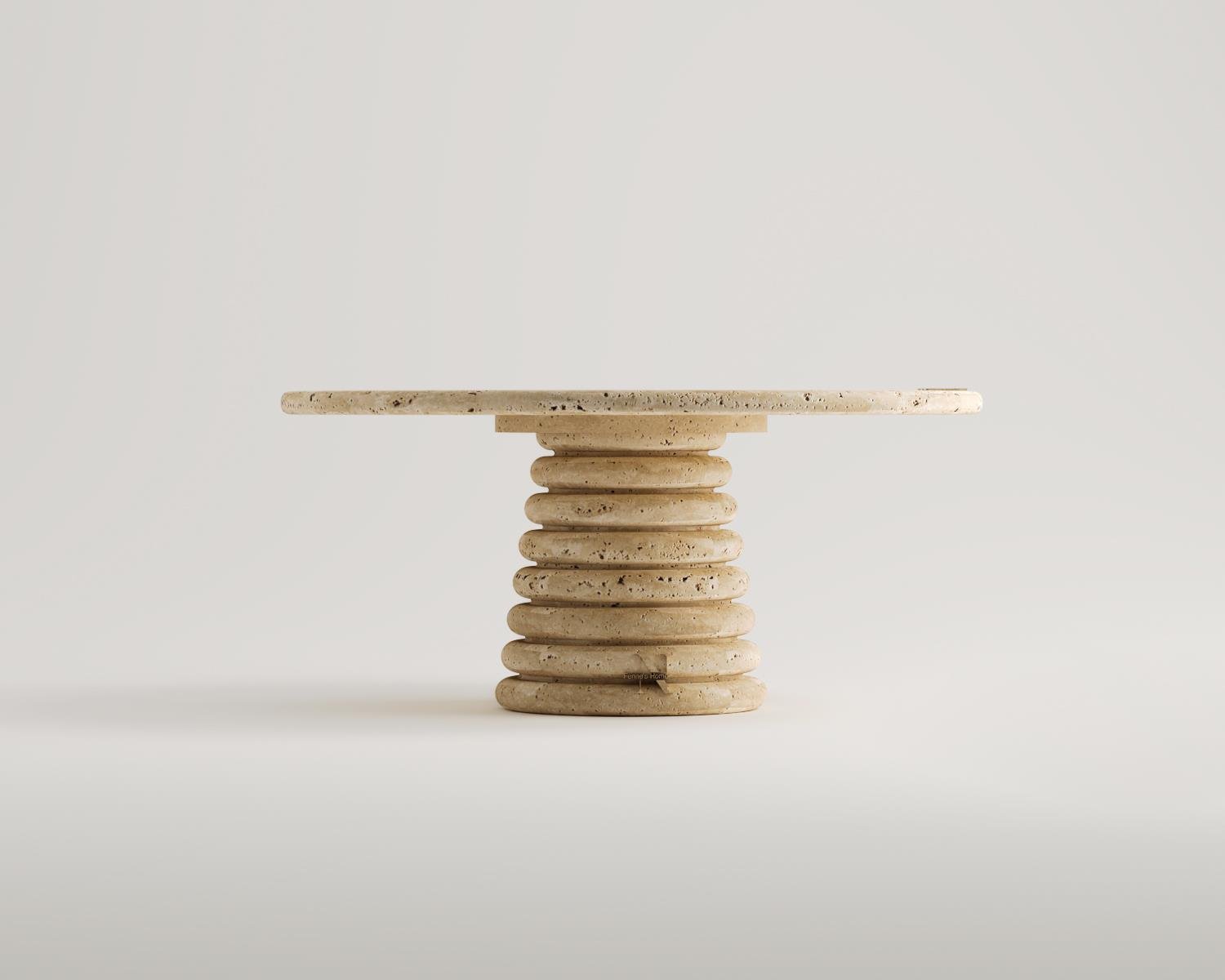 doğal yuvarlak sehpa