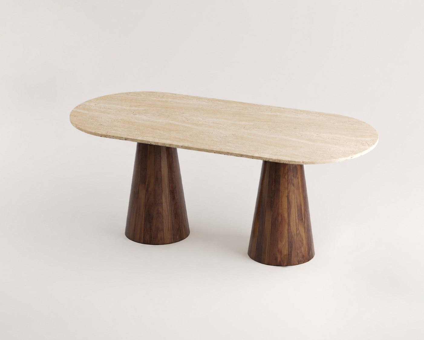 Martha - Travertine Dining Table