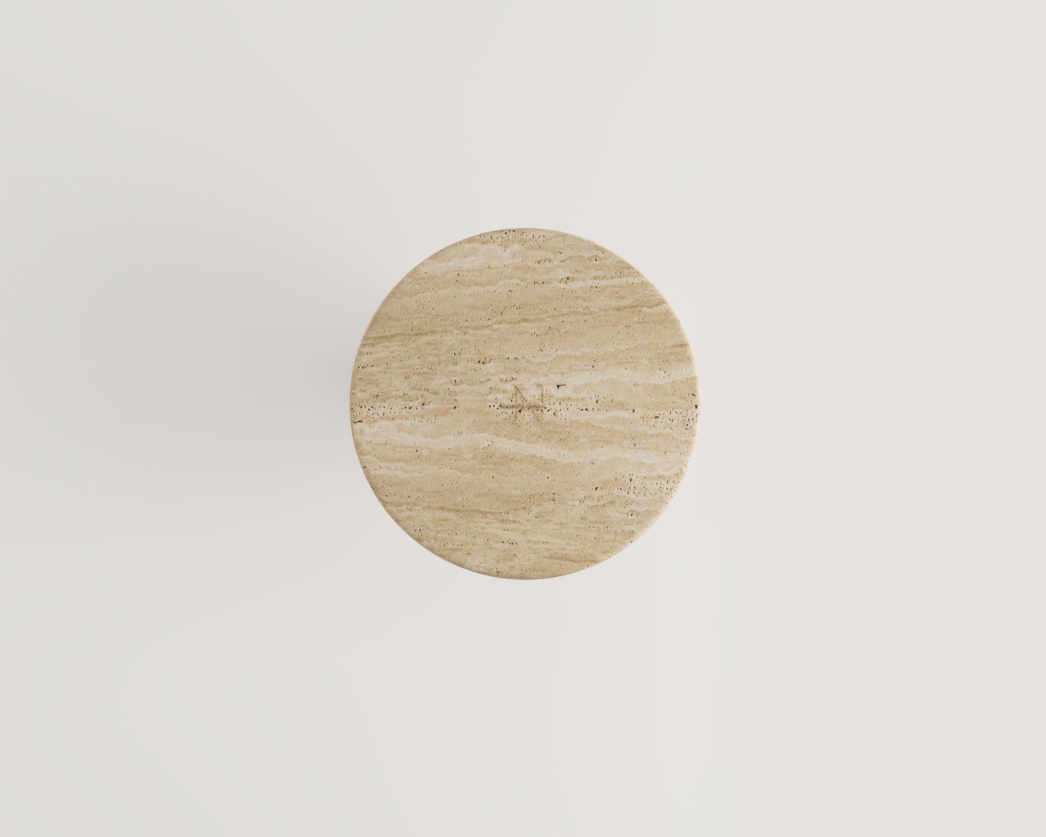 mermer desenli yuvarlak sehpa