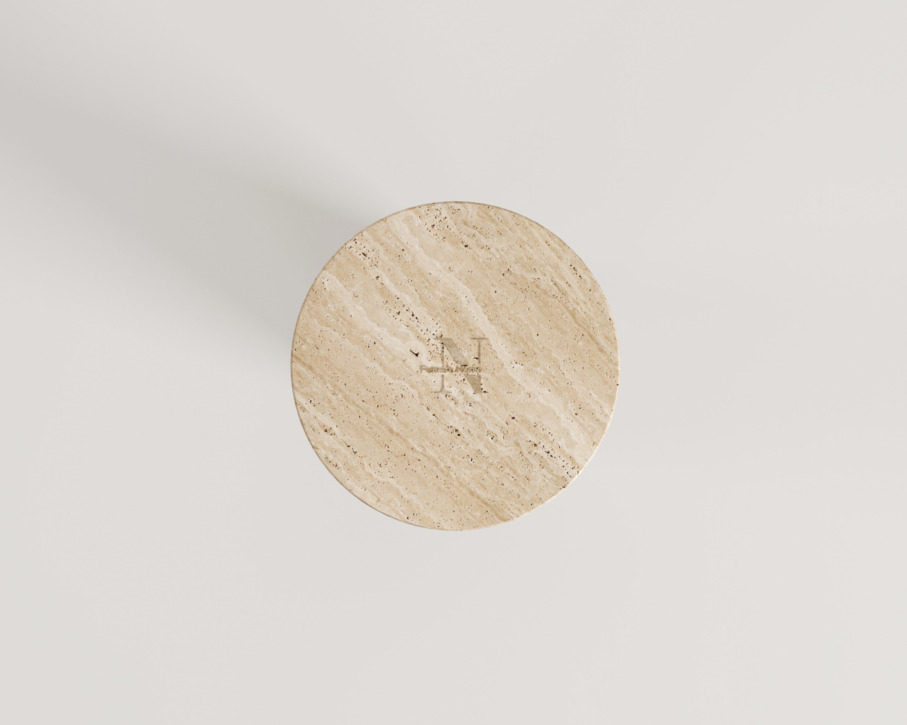 Nesul-Travertine Side Table