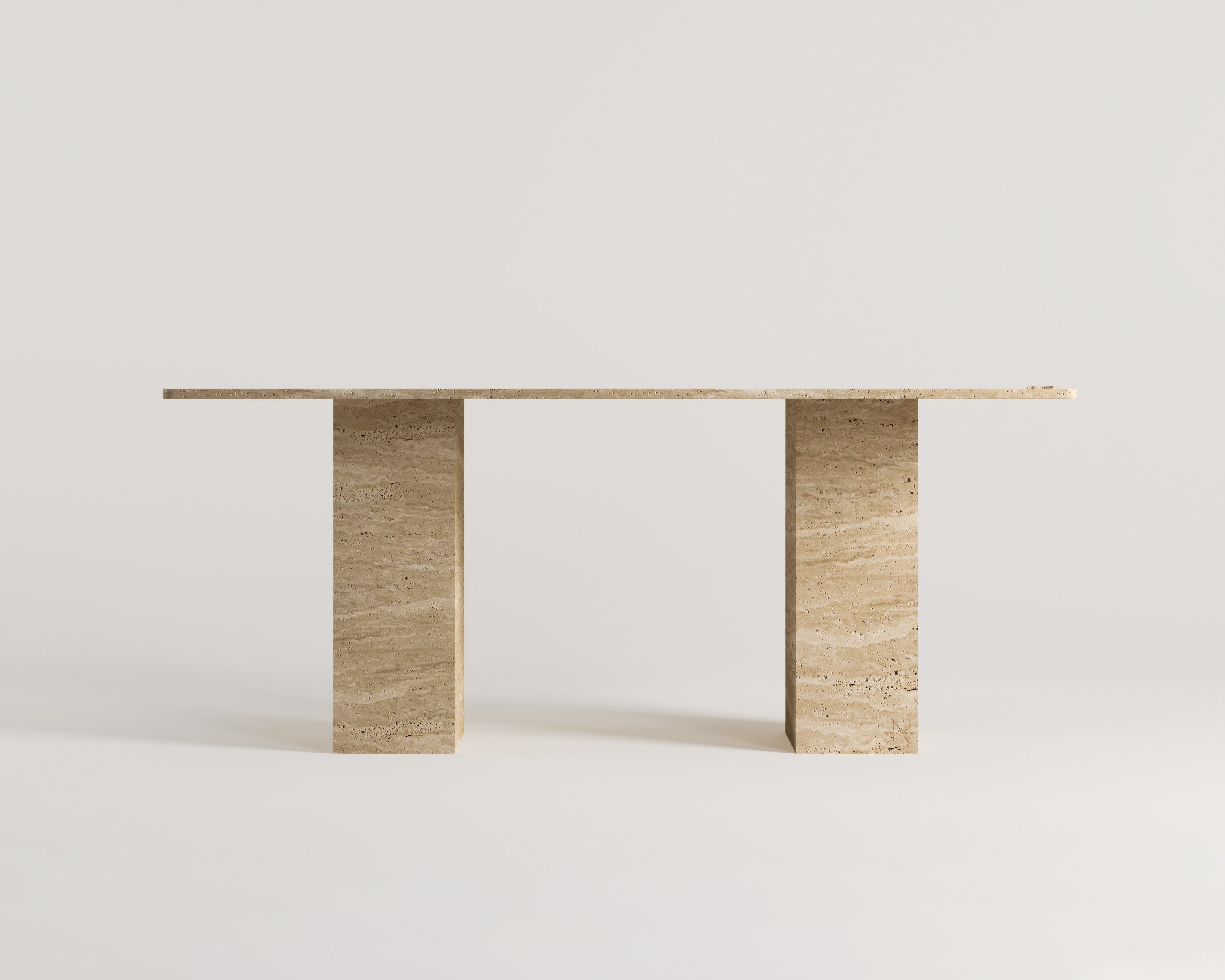 Olivia -Travertine Dining Table