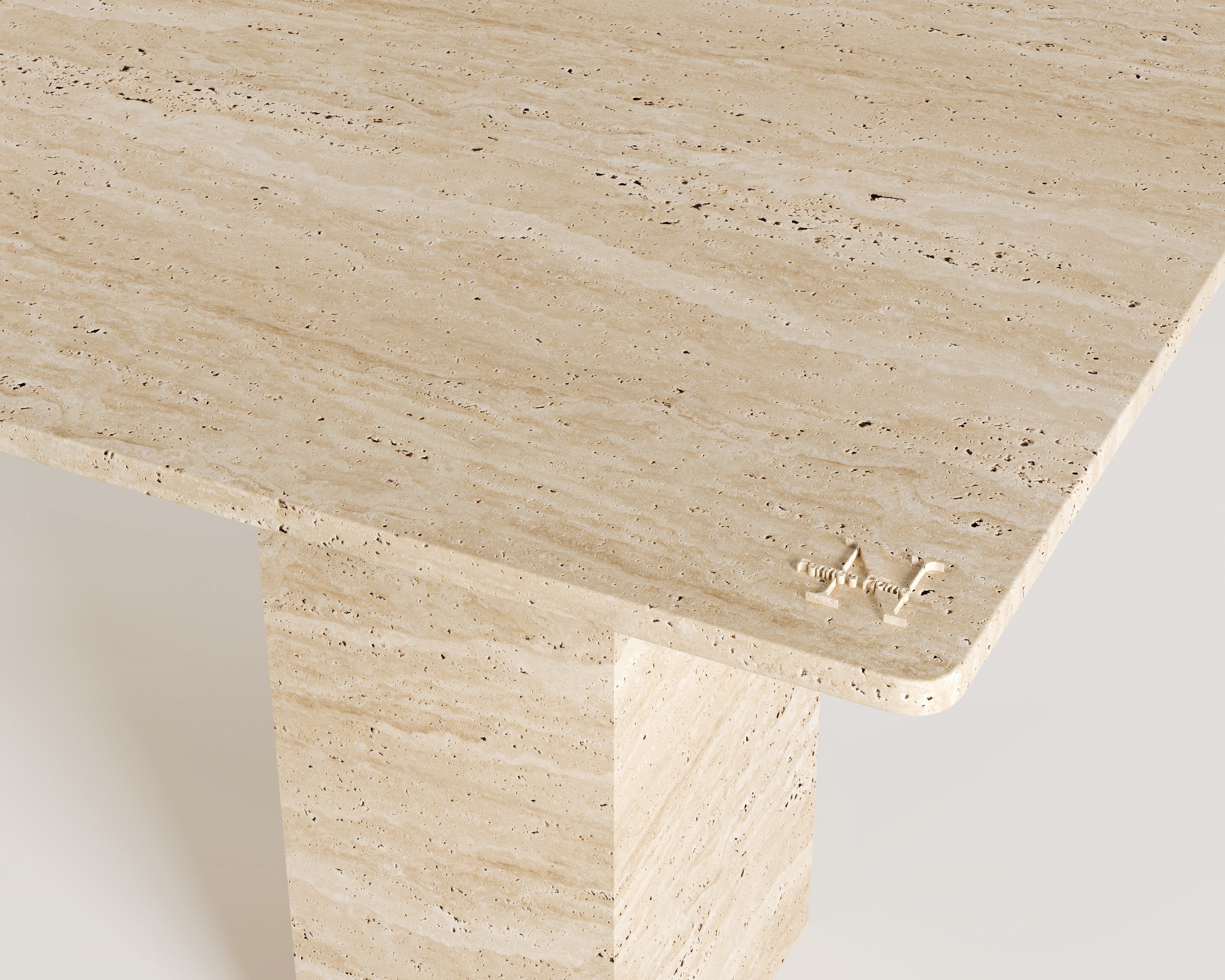 Olivia -Travertine Dining Table